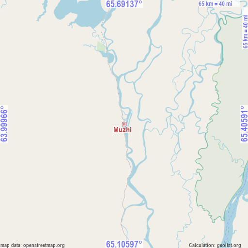 Muzhi on map