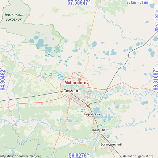 Melioratorov on map
