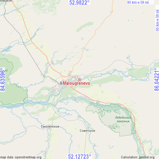 Malougrenevo on map