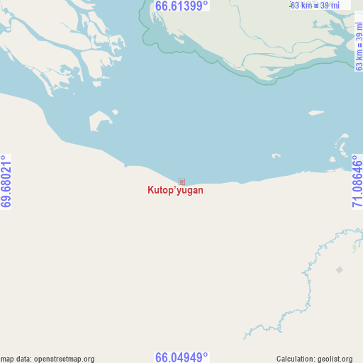 Kutop’yugan on map