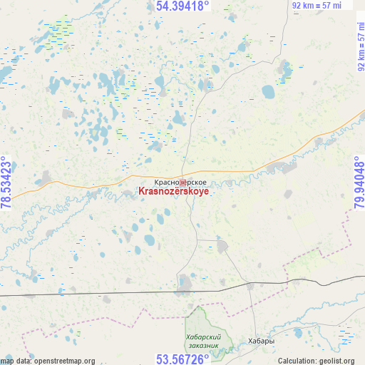 Krasnozërskoye on map