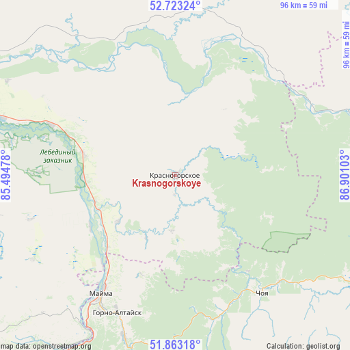 Krasnogorskoye on map
