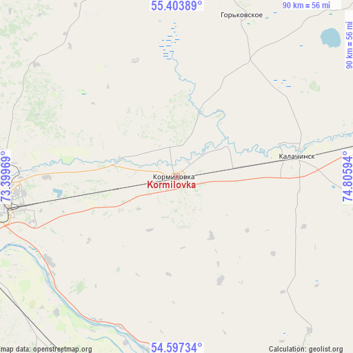 Kormilovka on map