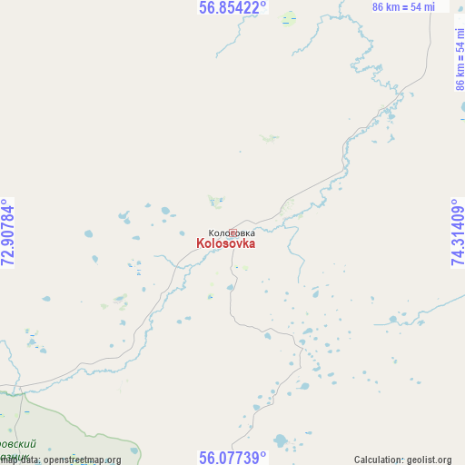 Kolosovka on map