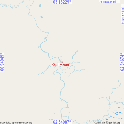 Khulimsunt on map