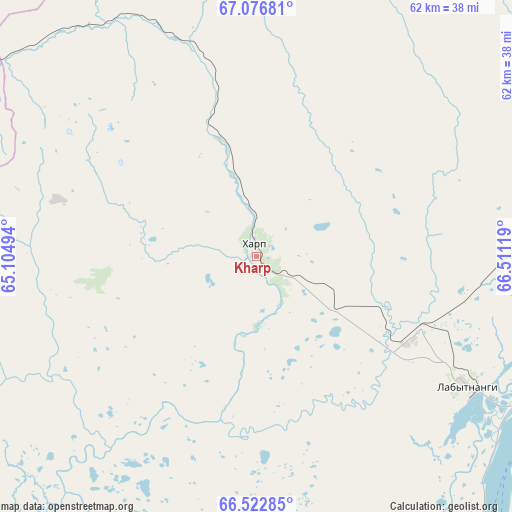 Kharp on map