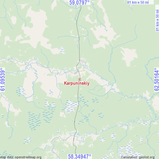 Karpuninskiy on map