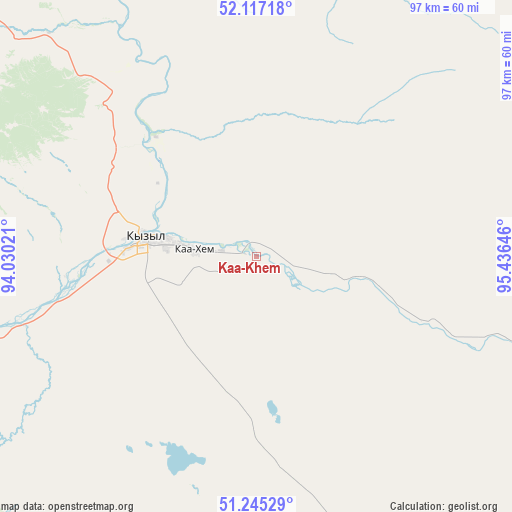 Kaa-Khem on map