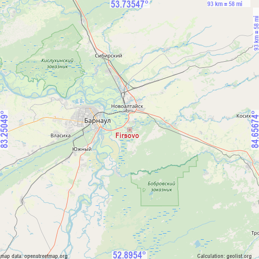 Firsovo on map