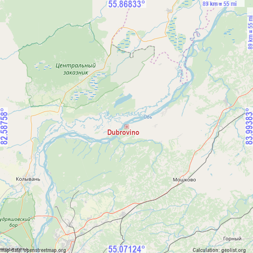 Dubrovino on map