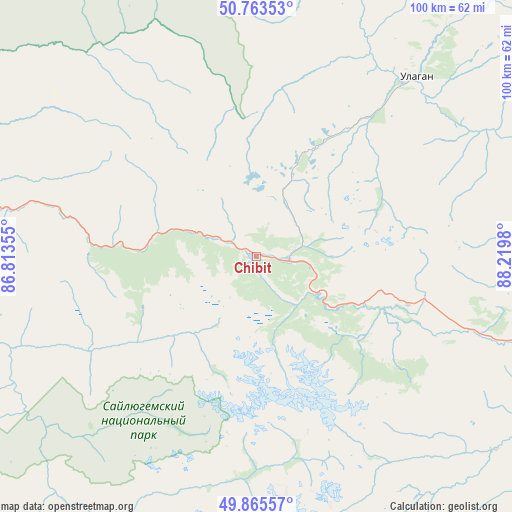 Chibit on map