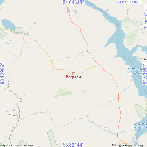 Bograd on map