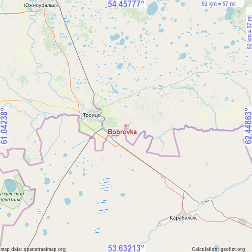 Bobrovka on map