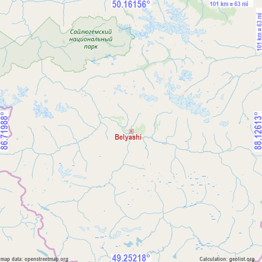 Belyashi on map