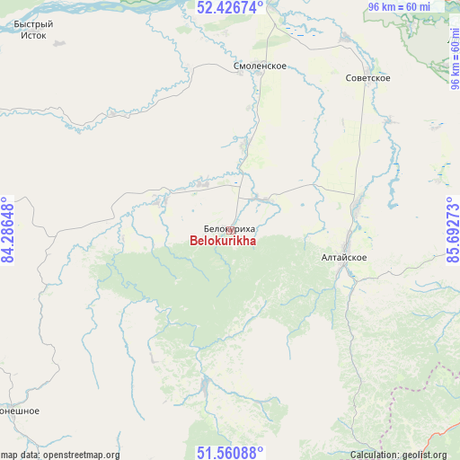 Belokurikha on map