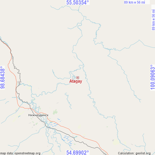 Atagay on map