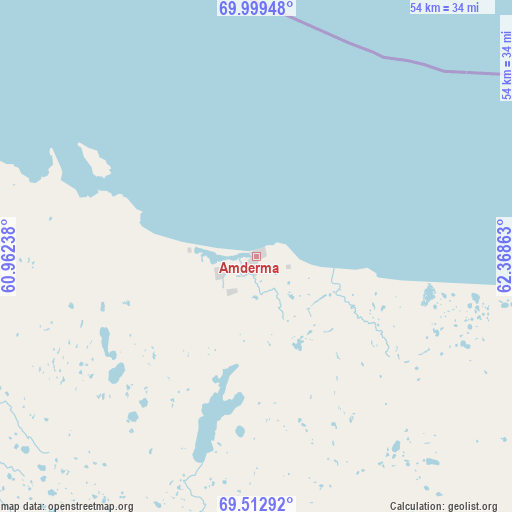 Amderma on map