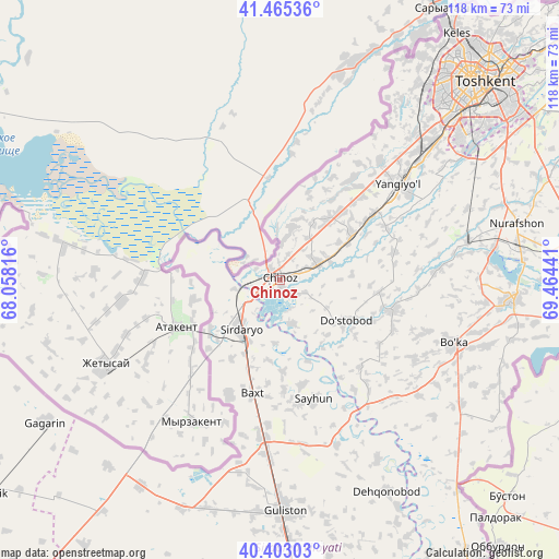 Chinoz on map