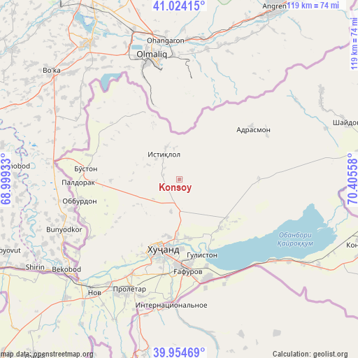Konsoy on map
