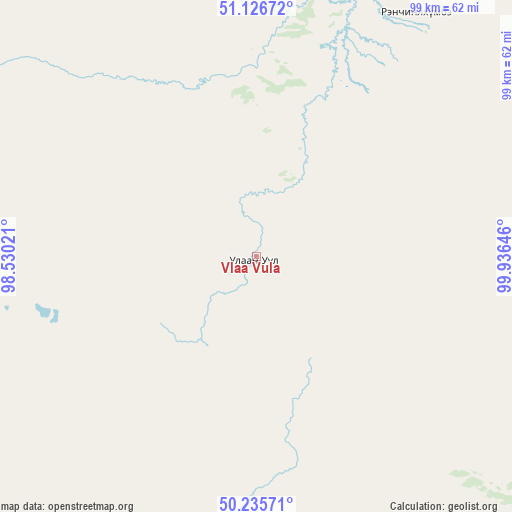 Vlaa Vula on map
