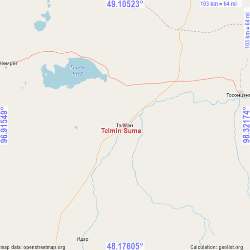 Telmin Suma on map