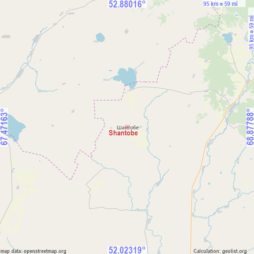 Shantobe on map