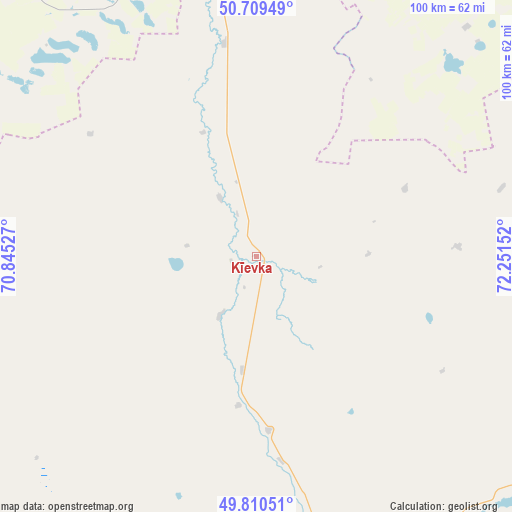 Kīevka on map