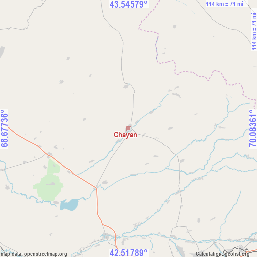 Chayan on map