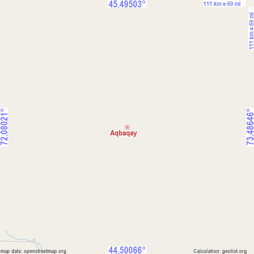 Aqbaqay on map