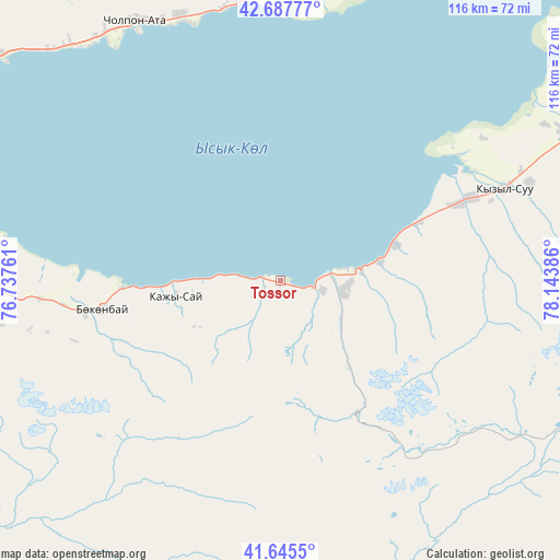 Tossor on map