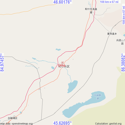 Urho on map