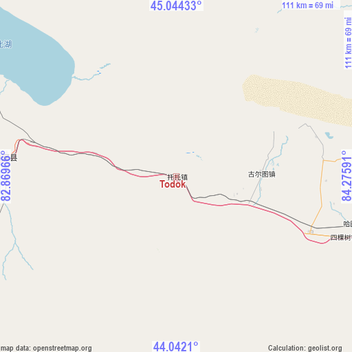 Todok on map