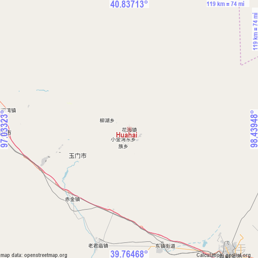 Huahai on map