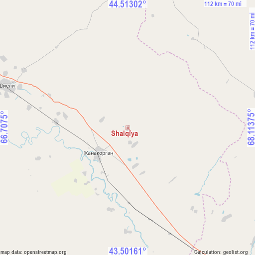 Shalqīya on map