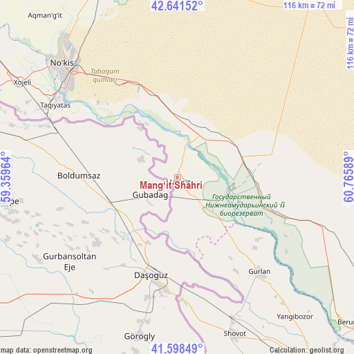 Mang‘it Shahri on map