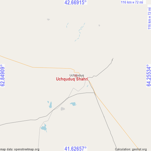 Uchquduq Shahri on map