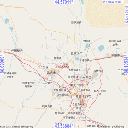 Liugong on map