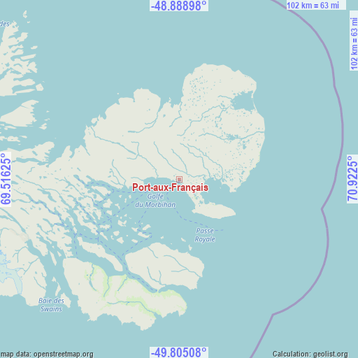 Port-aux-Français on map
