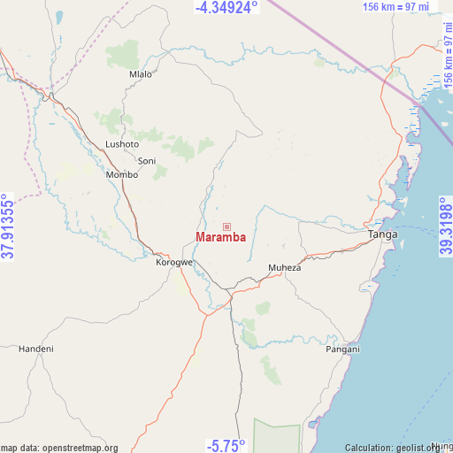 Maramba on map