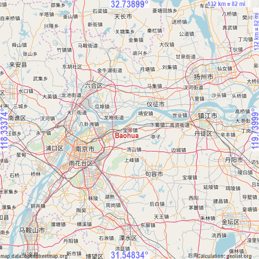 Baohua on map