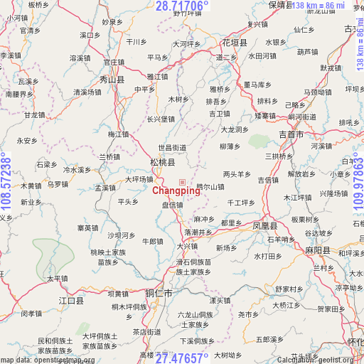 Changping on map