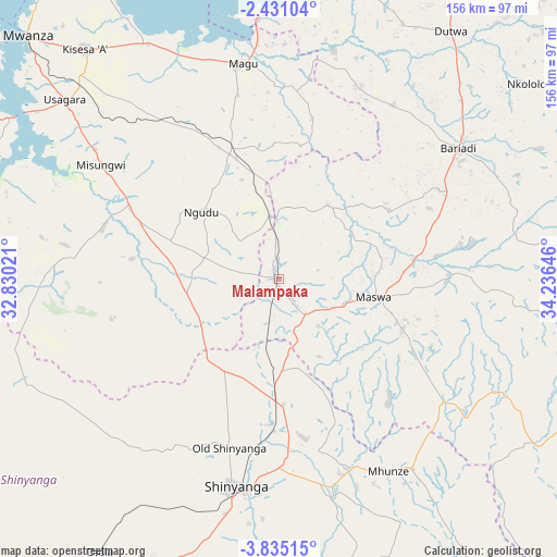 Malampaka on map