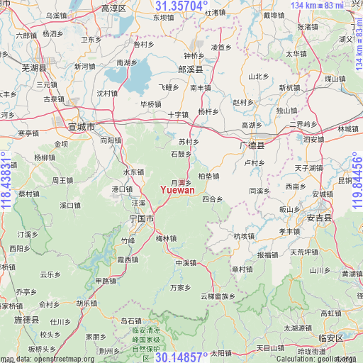 Yuewan on map