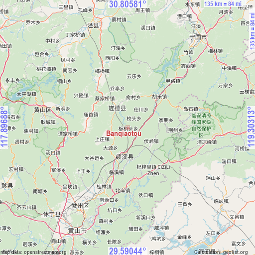 Banqiaotou on map