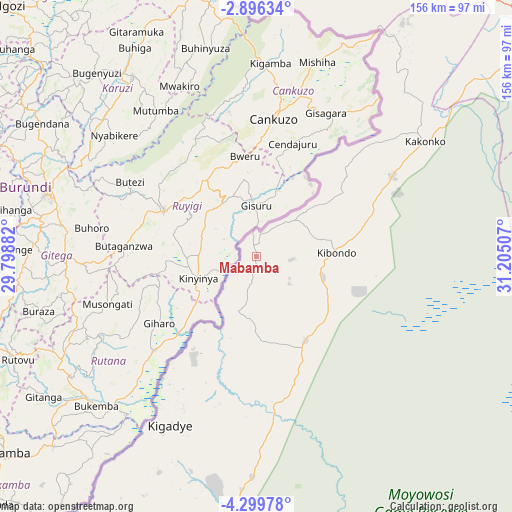 Mabamba on map