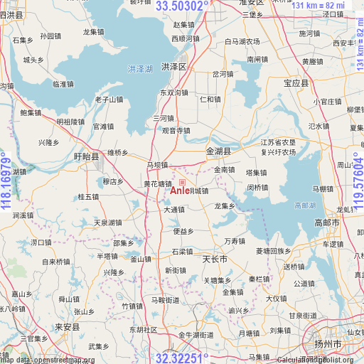 Anle on map