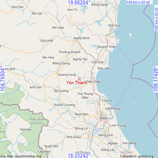 Yên Thành on map
