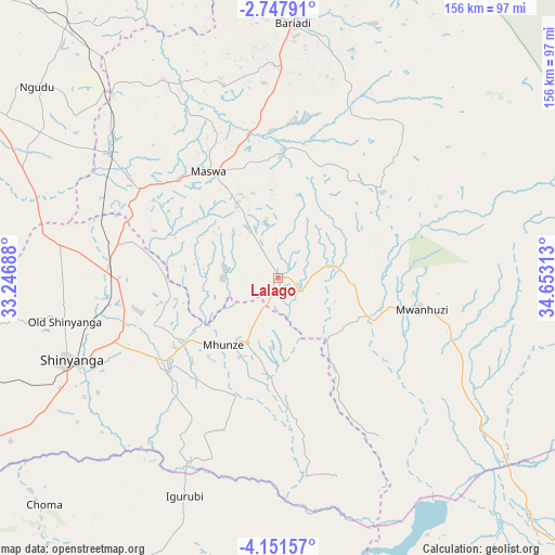 Lalago on map