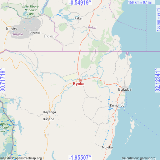 Kyaka on map