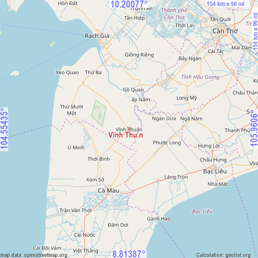 Vĩnh Thuận on map